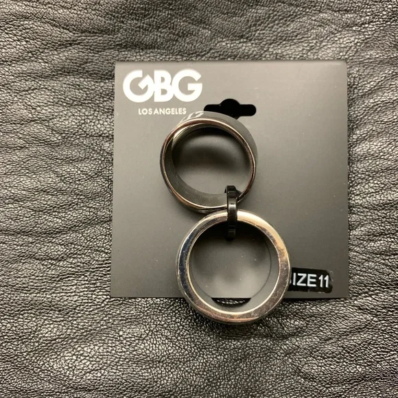 GUESS Men’s set of 3 rings sz 11 - Picture 2 of 3